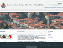 Tablet Screenshot of comune.san-dorligo-della-valle.ts.it